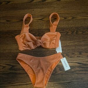 Montce Shimmering Orange Bikini Set